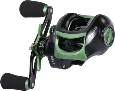 Sougayilang Fishing Baitcasting Reel, Baitcaster Fishing Reels with 9+1BB, Magnetic Braking System