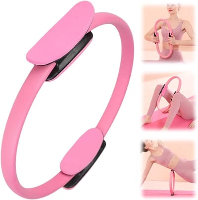Pilates ring - Voor thuissport - Versterkt armen en dijen - Voor beginners - Roze