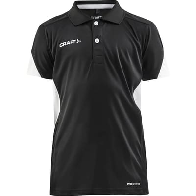 Craft polo shirt kids pro control impact junior zwart