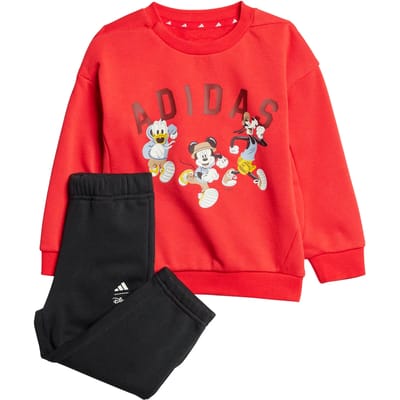 Adidas X Disney Mickey Mouse Joggers Set Rood,Zwart 3-6 Months Kinderen