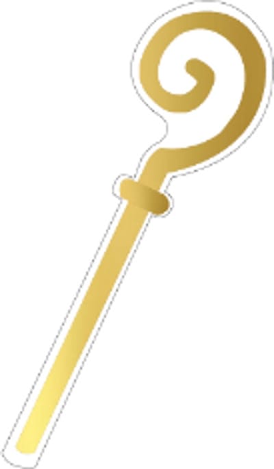 10x Cadeaulabel "Liefs Sint" Goudfolie - naamkaartje - cadeautag - hangtag - cadeauhanger - leuk inpakken - naamlabel - cadeauversiering -