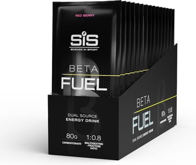 Science In Sport - SIS Beta Fuel 80 Poeder - Dual Source Energy Drink - 1:0,8 Maltodextrine Fructose verhouding - Red Berry Smaak - 15 x 82 gram