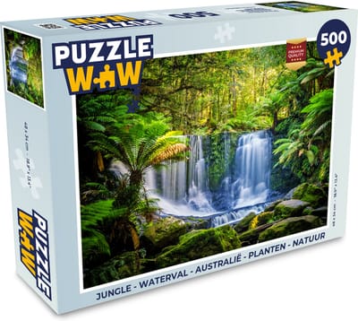 Puzzel Jungle - Waterval - Australië - Planten - Natuur - Legpuzzel - Puzzel 500 stukjes
