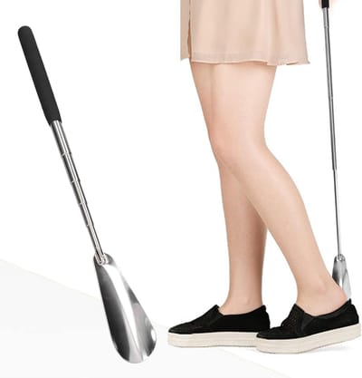 Verstelbare telescopische schoenlepel voor zwangere vrouwen en ouderen, ideaal voor thuisgebruik