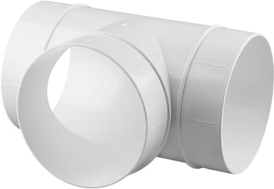 Connector T-stuk ventilatiebuis ABS ronde buis Ø 150 afvoerbuis Awenta 150 mm, PVC