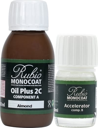 Rubio Monocoat Oil Plus 2C - Ecologische Houtolie in 1 Laag voor Binnenshuis - Almond, 130 ml