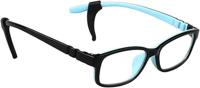 Kinderen Blauw Licht Bril - Computer Bril Oogbescherming - Scherm Tijd Verbeteren - Antislip Montuur - 3+ - Zwart Blauw