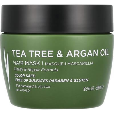 Luseta Beauty, Tea Tree & Argan Oil, Hair Mask, 500ml (16.9fl oz)