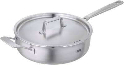 Koekenpan - Sauté pan - Snel koken - 5-laags constructie - 28 cm - Zilver