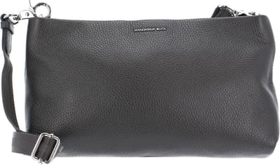 MANDARINA DUCK Leren Schoudertas Mellow Lux Shoulder Graphite Grijs