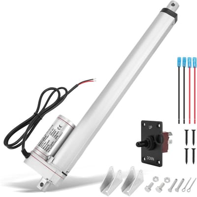 1500N Lineaire Actuator voor Elektrische Cilinders, 100/150/200/250/300/450mm, DC 12V, IP65, Geschikt voor Raamopeners, Sofas en Zorgbedden