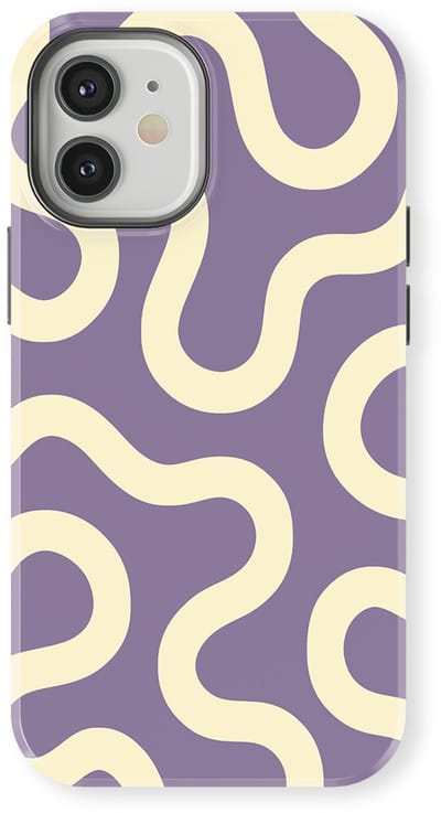 DripCase Motion Flow Tough Hoesje geschikt voor iPhone 12 | Backcover met Mag | Trendy Design | Valbescherming | Pastel Path