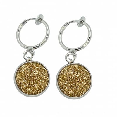 Klem oorbellen - goudkleurig - zilverkleur - geen gaatje- Charme Bijoux