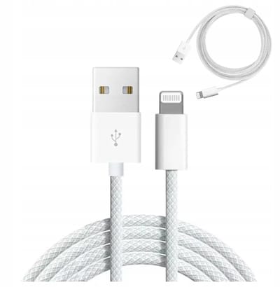 Oplader kabel geschikt voor iPhone - Zenwire - Oplaadkabel - USB-C naar lightning kabel - Quick Charge - 2 m - Geschikt voor Apple CarPlay - Wit