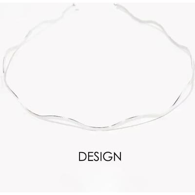 1 serre-tête en métal ondulé fin pour femme, accessoire de coiffure simple et pratique, couleur or et argent argenté