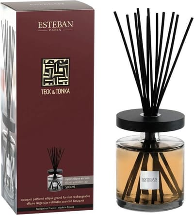 Esteban Classic Teck & Tonka Geurstokjes Ellipse XL 500 ml