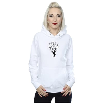 Disney Dames/Dames Tinkerbell Fairy Good Life Hoodie (Wit)