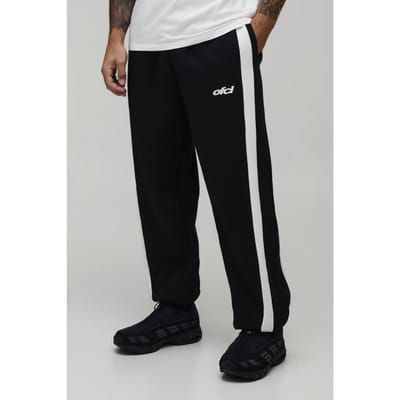 Baggy Fit Joggingbroek Met Panelen En Bungee Zoom | Black | Size XS