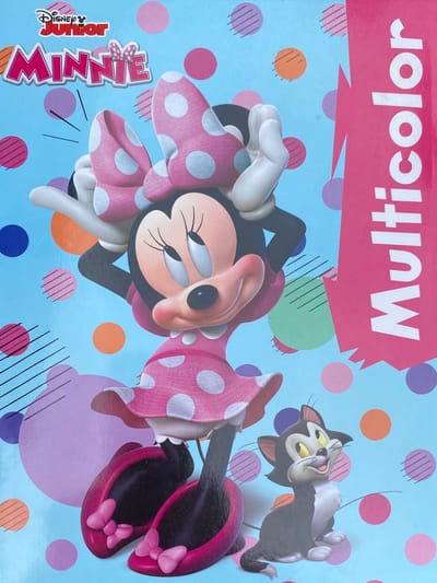 Multicolor Disney Junior Minnie Mouse Kleurboek - Schattige Kleurplaten met Minnie en Figaro - 32 Pagina's - Kleurboek Voor Kinderen - Kleurboek voor Volwassen - Creatief Knutselen - Uitermate Geschikt voor Kleurpotloden & Wasco