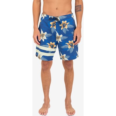 Hurley Phntm Eco Block Party 18 Boardshort Blue Void Size: 31 | Swimming Trunks Outlet | Heren | Blauw
