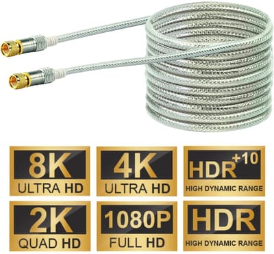 Schwaiger 15m Antennekabel 110db IEC Coaxkabel Coax-kabel 8K 4K HD TV aansluiting