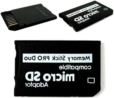 Geheugenkaart Adapter - SD Kaart Converter - PSP Opslag Uitbreiden - Compact Ontwerp - 1 Poort - Zwart