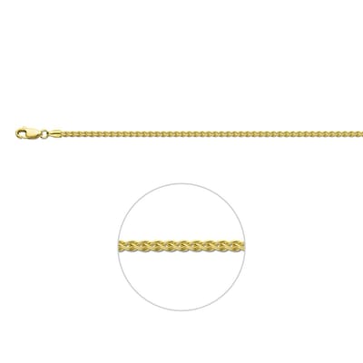 The Jewelry Collection Armband Vossestaart 2,3 mm - Goud
