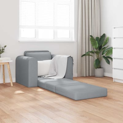 vidaXL - Slaapbank - Lichtgrijs - 98 - x - 71 - x - 83 - cm - Stof