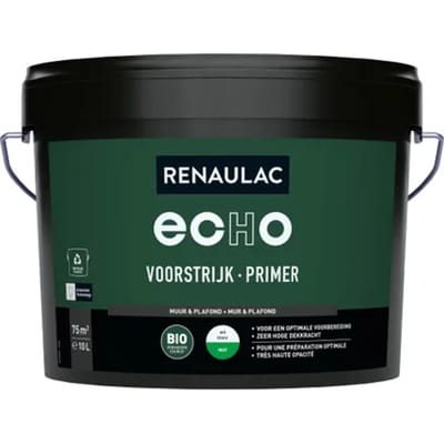 Renaulac Echo Bio Primer - Muur En Plafond - Mat Wit - 10l