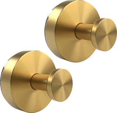 Zuignap met haak - Sterke zuignap haakjes - Zuignap haak - Handdoekhaakjes zelfklevend - Goud - RVS