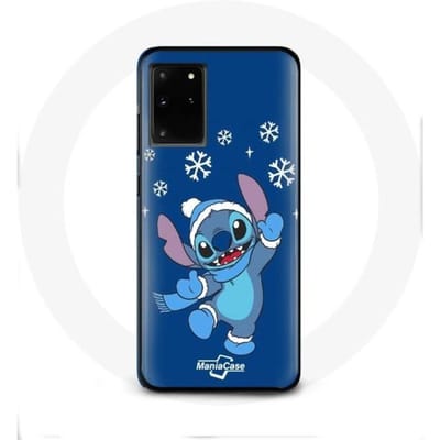 Hoesje voor Samsung Galaxy S11 Plus Stitch sneeuw Kerst blauw