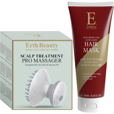 Hyaluronzuur & Collageen Haarmasker 250 ml + Hoofdhuidmassager