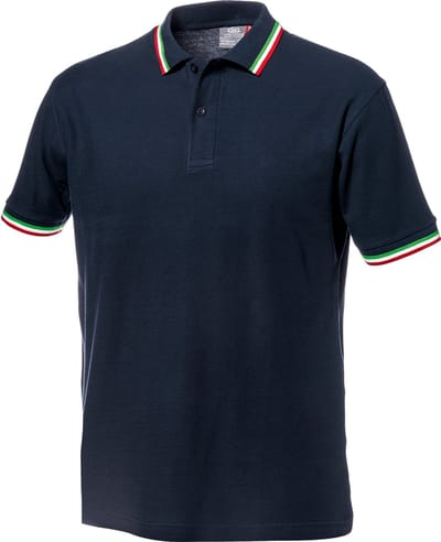 SIR SAFETY SALSA Korte mouw Werkpolo HEREN Donkerblauw - 100% Katoen - 200 g/m² - Zacht Afgewerkt
