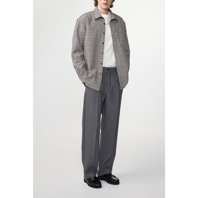 NN.07 Deon 5281 Khaki Check Größe: S | Casual hemden Outlet | Herren | Braun