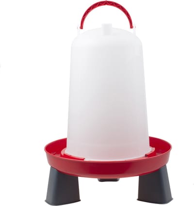 Olba Drinkbak Met Pootjes Rood - Drinkbak - 10 l