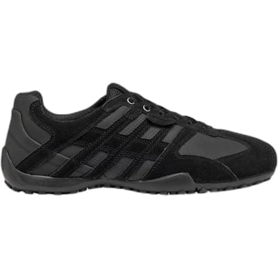 Geox U Snake K herensneaker U4207K 022EK C9997 suède schoenen Zwart