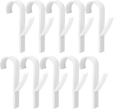 Set van 10 Handdoekrekken voor Radiator, Zwarte Badkamer Handdoekhouders, Modern en Eenvoudig Ontwerp voor Verwarming en Ruimtebesparing