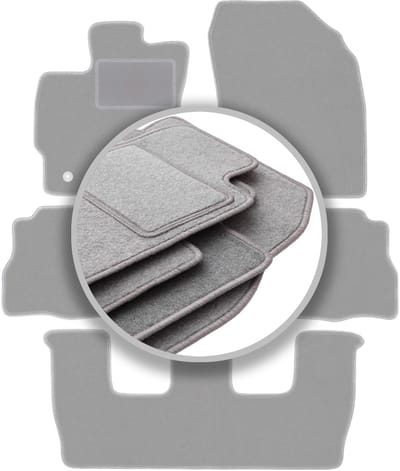 Grijze automatten voor: Toyota Prius III Plus 7 persoons (2011-)