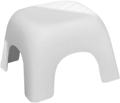 Voetenbankje Badkamer - Opstap kruk - Hygiënisch Werken - Antislip Kunststof - 29.5 x 29.5 x 20cm - Wit