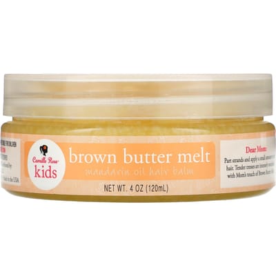 Camille Rose, Enfants, Beurre Fondu Marron, Huile de Mandarine Baume Capillaire, 4 oz (120 ml) beige
