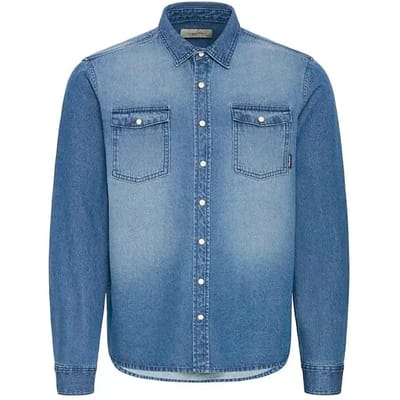 Blend - BHDARGO DENIM SHIRT - Heren - Lange mouwen shirts
