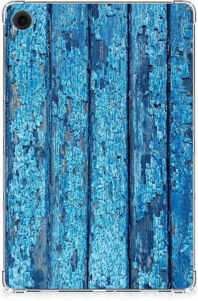 Samsung Galaxy Tab A9 Plus Silicone Tablet Hoes Wood Blue