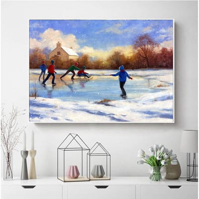 Diamond Painting Kerst Volledig Vierkant Mozaïek Winter Sneeuw Handgemaakt Cadeau Diamond Art Full Square 20X30CM