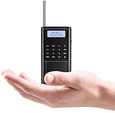 Draagbare DAB-radio met Bluetooth en Accu - Klein en Handzaam voor Buiten en Thuis