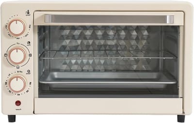 Compacte Mini-oven - Kleine bakoven - Snel opwarmen - Pizzafunctie met timer - 22 liter inhoud - Wit