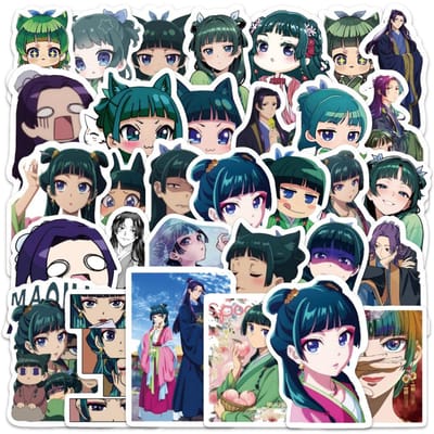 Nieuwe 50 Stuks Maomao Apothecary Diaries Anime Stickers Cartoon Decals Diy Laptop Telefoon Auto Koelkast Waterdichte Sticker Speelgoed