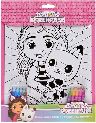 Kleuren op Nummer Set Gabby's Poppenhuis