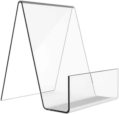 Cd-houder Tafeldisplay - Albumstandaard Acryl - Platen Presenteren - Transparant Design - 10 x 4 x 145 cm - Transparant