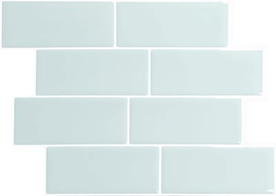 Smart Tiles Zelfklevende keuken achterwand voor keuken en badkamer Metro Grijs/Groen 4 29,34x21,28 cm