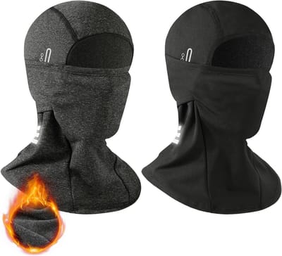 Thermisch Ski Masker voor Bescherming tegen Wind, Fleece Gevoerd Halswarmer en Ademend Gezichtsmasker voor Buitenactiviteiten en Motorrijden